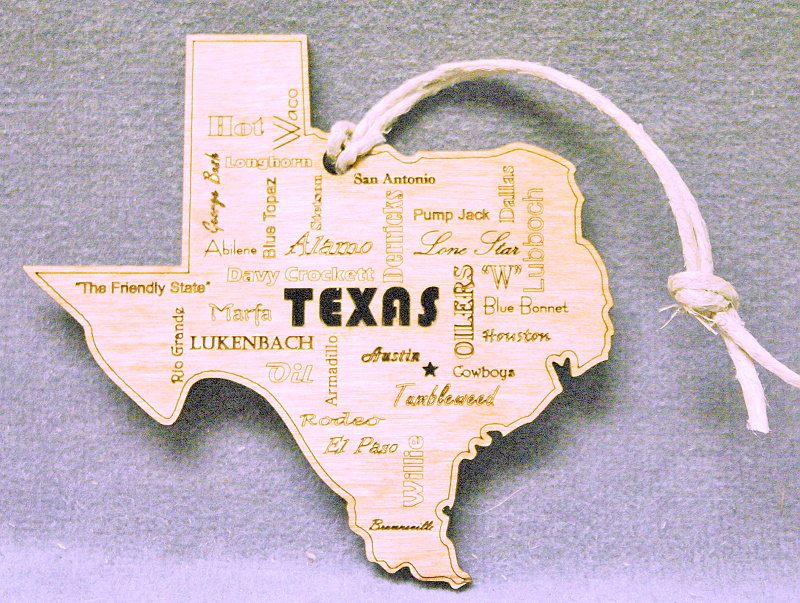 Texas Wordle Ornament